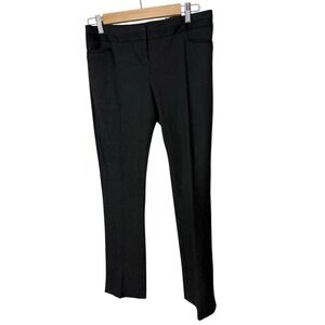 Express Low Rise Barely Boot Columnist Pant Size 2r  black pinstripe